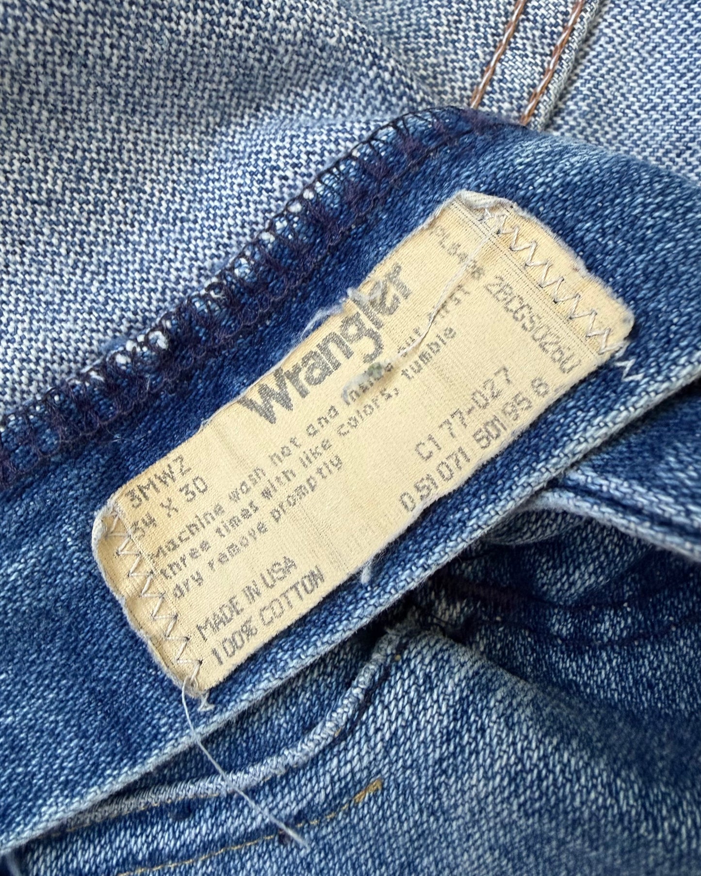 70s DIY Wrangler Denim Skirt [M/L]