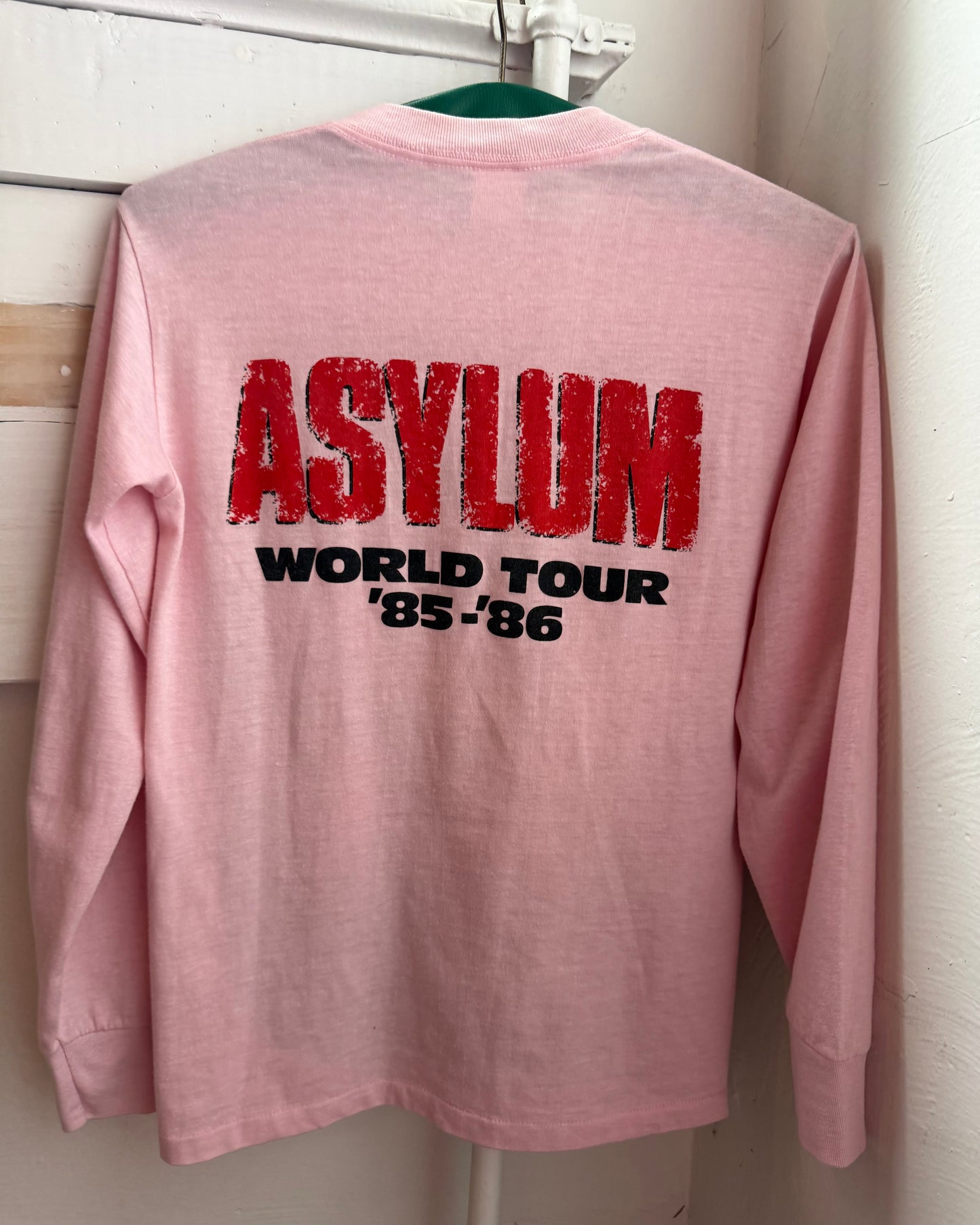 80s KISS ‘Slave Girl’ Pink Longsleeve Tour Tee [S]