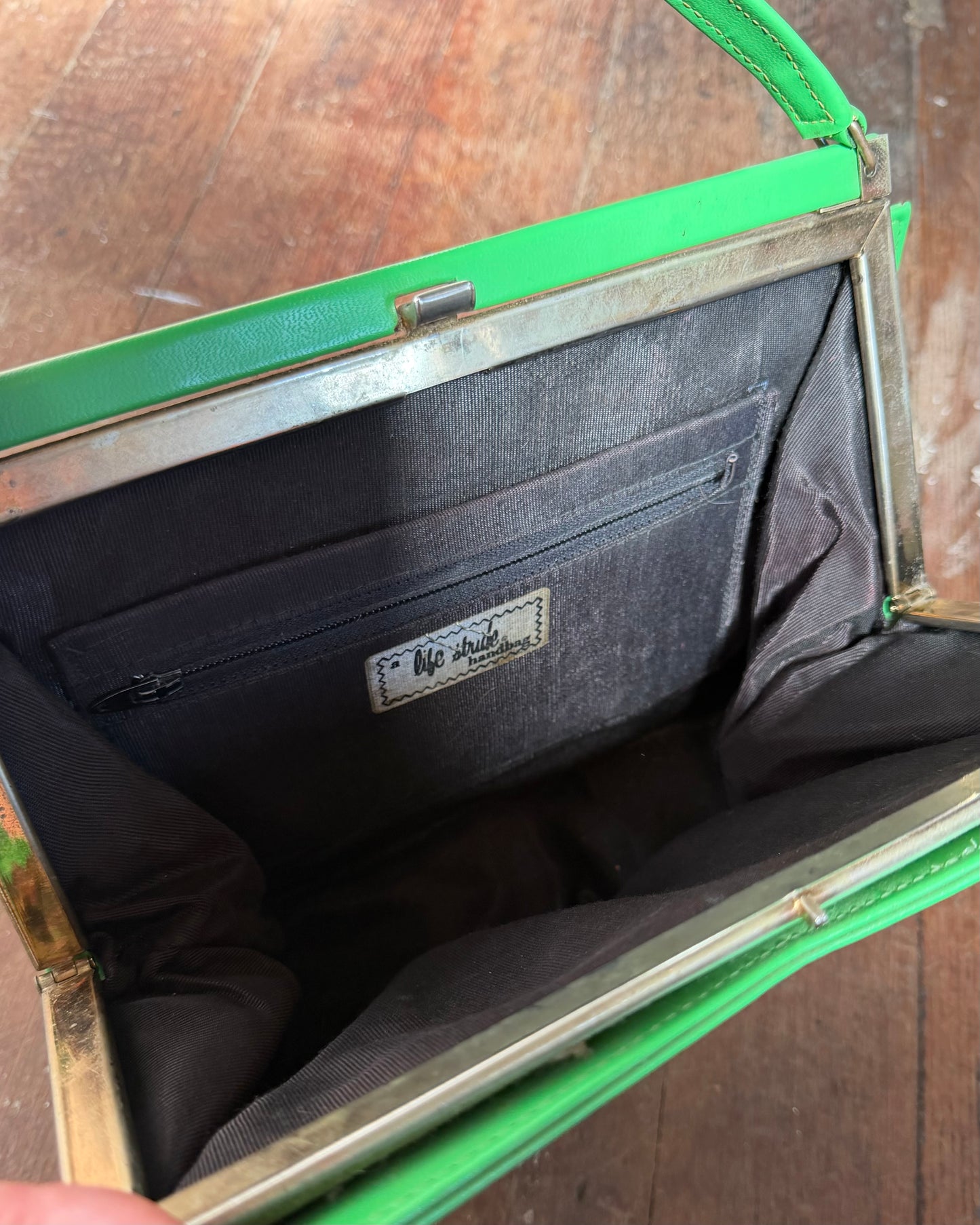 60s Electric Green Mod Handbag