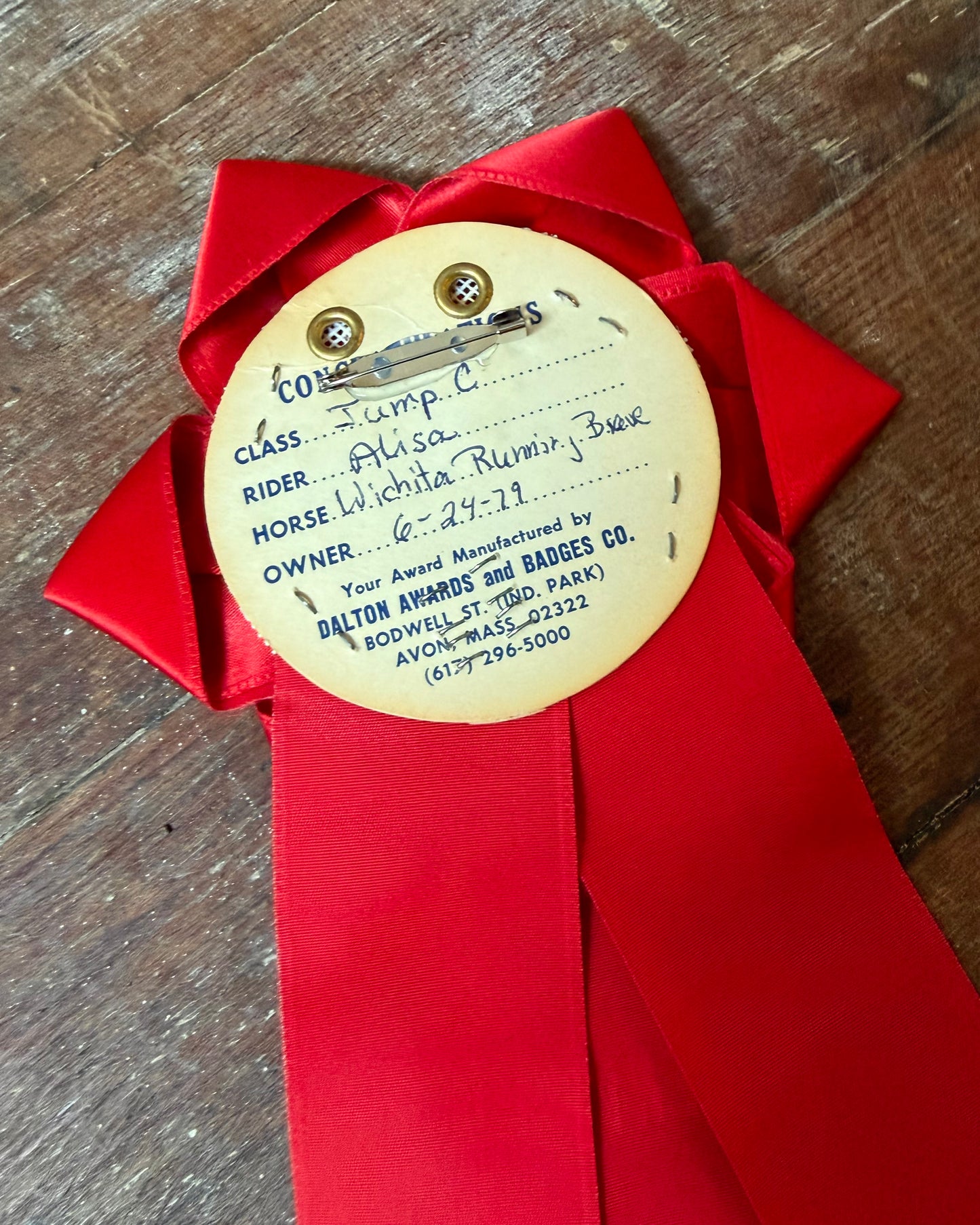 70s/80s Prize Ribbon Pins