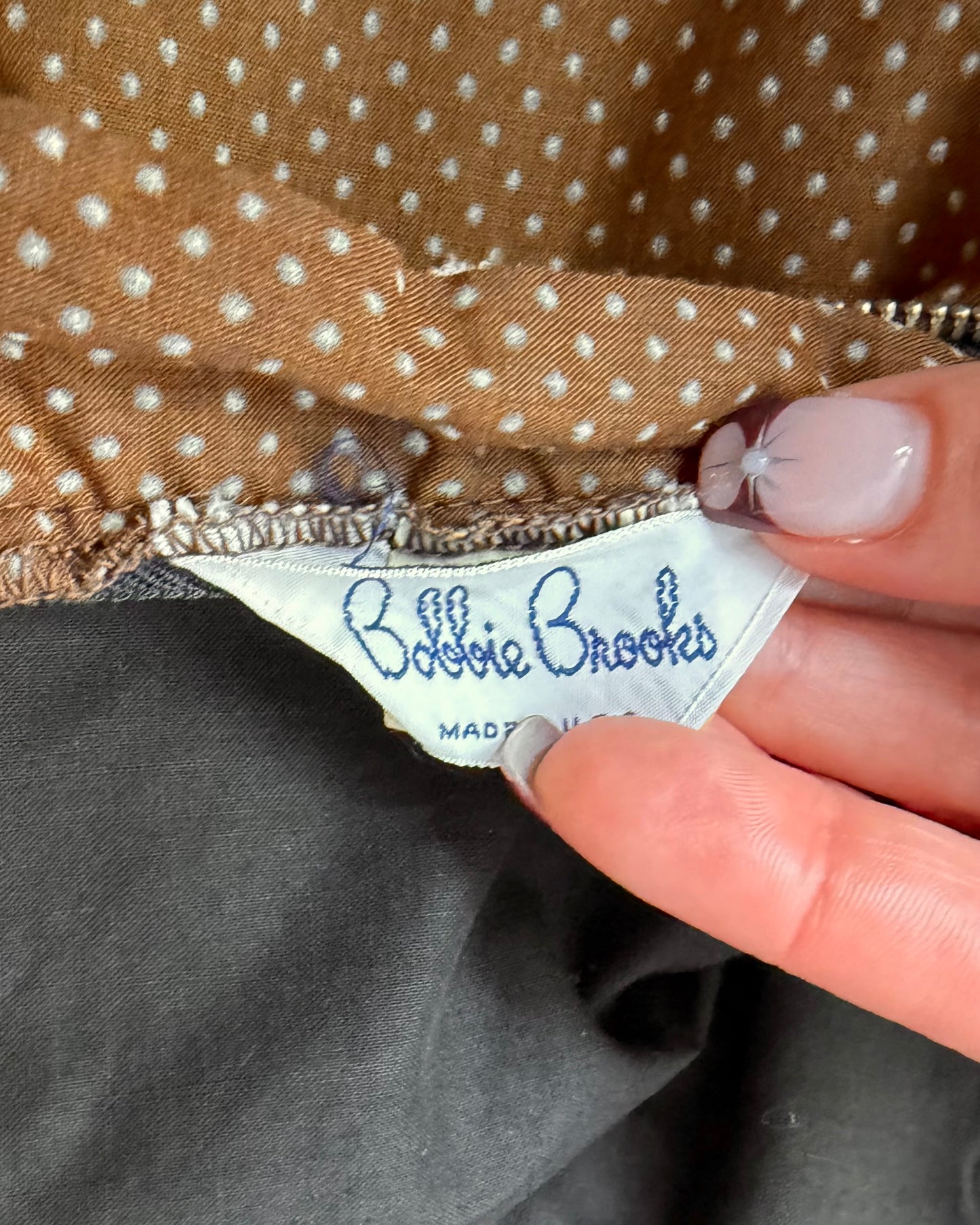 60s Bobbie Brooks Swiss Dot Play Skort [28”]