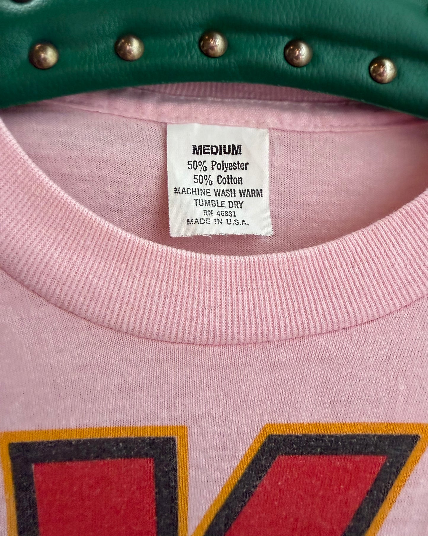 80s KISS ‘Slave Girl’ Pink Longsleeve Tour Tee [S]