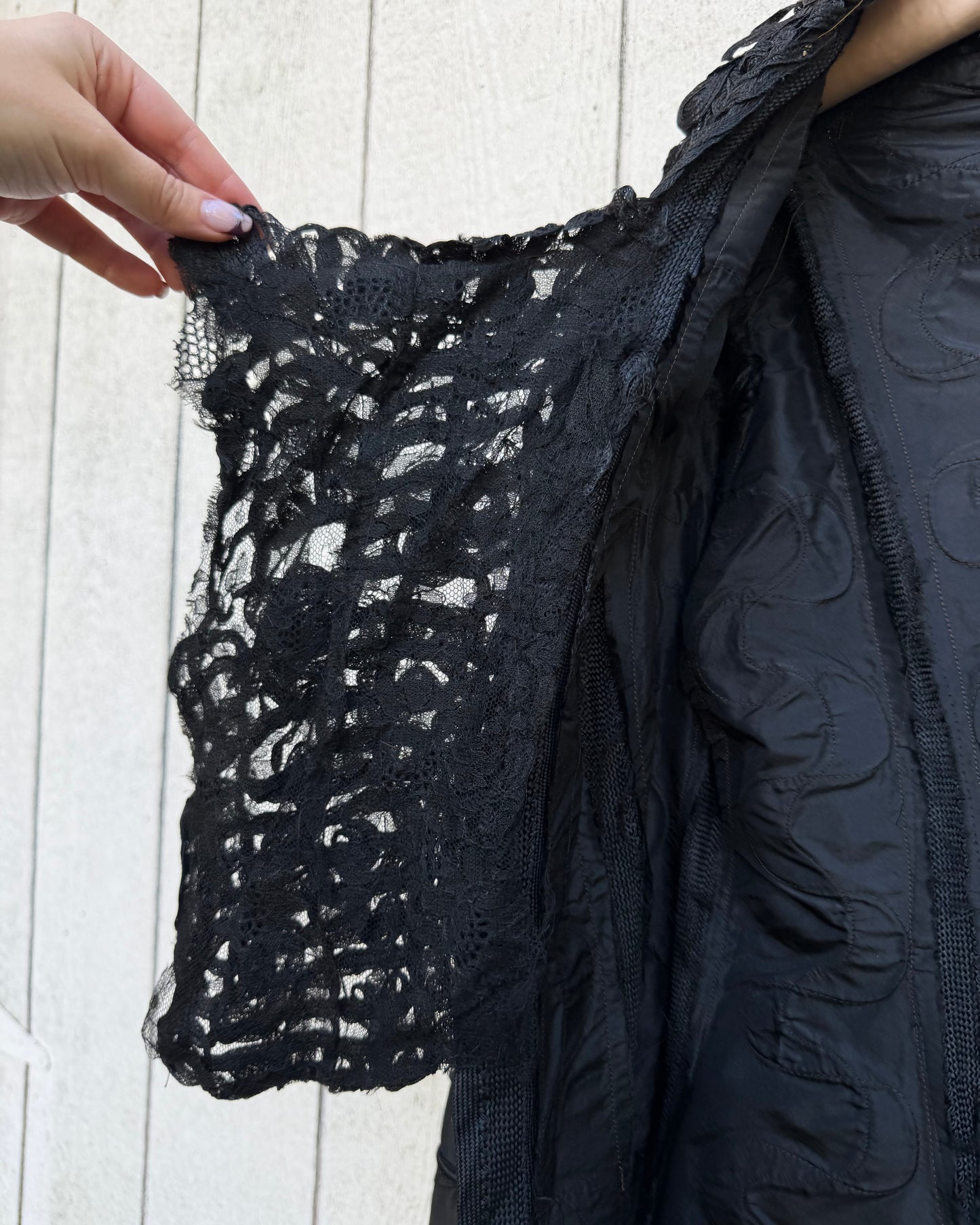 Victorian Black Silk Soutache Jacket [M]