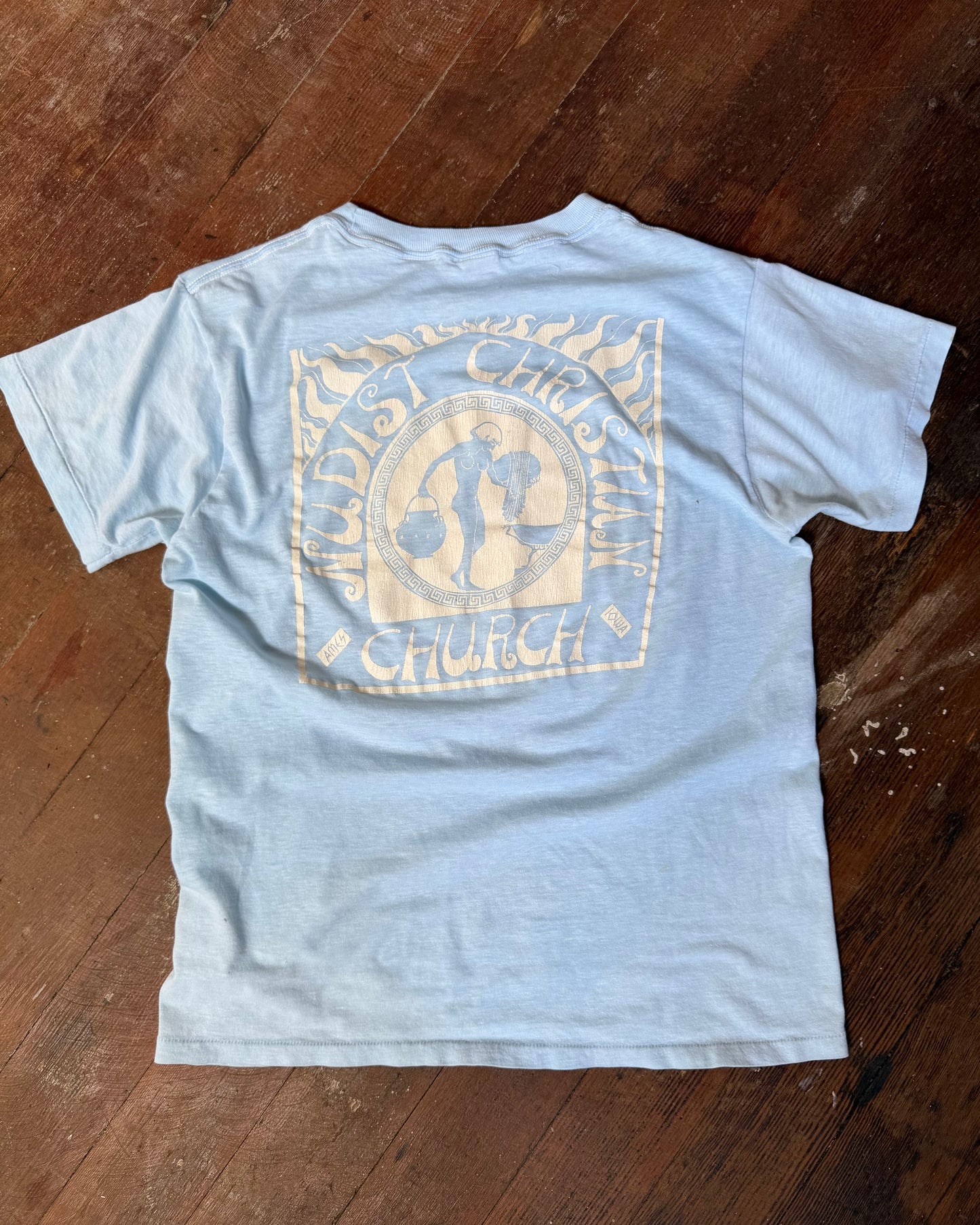 80s Ames Iowa Nudist Christian Church Tee [M/L]