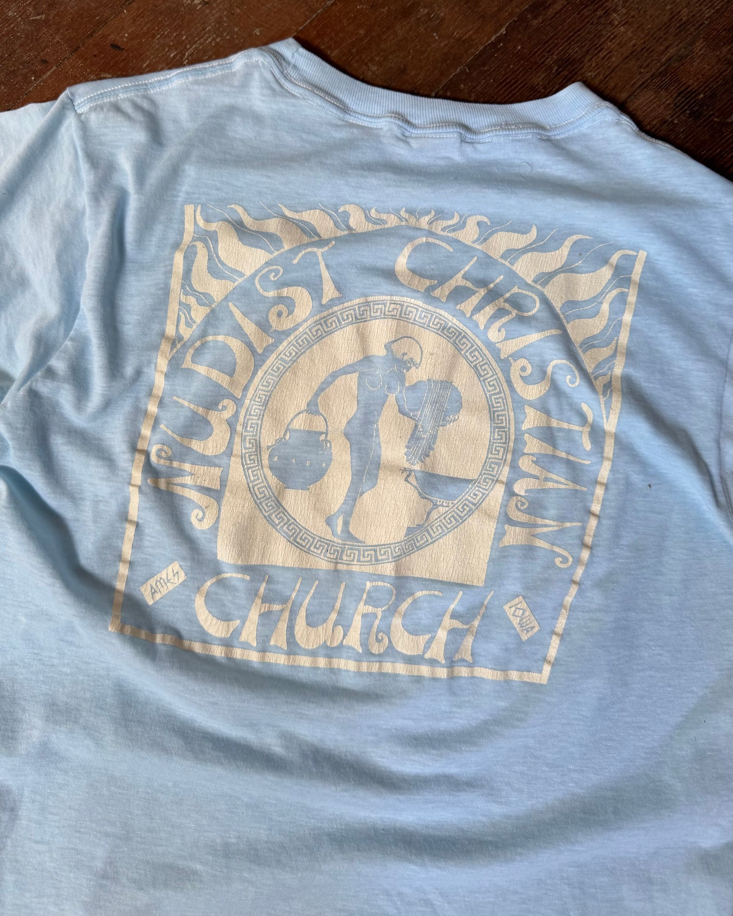 80s Ames Iowa Nudist Christian Church Tee [M/L]