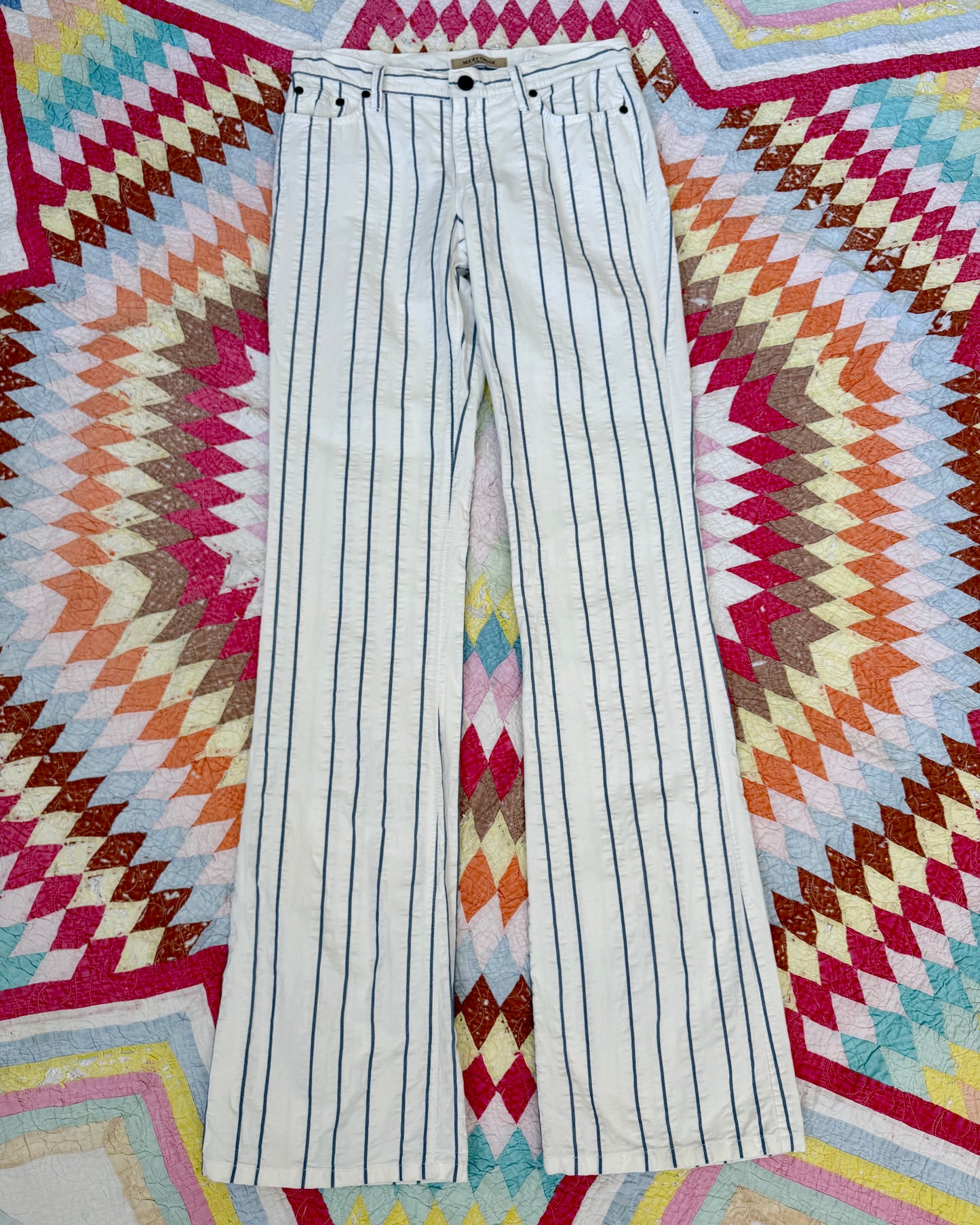 00s See by Chloé Seersucker Striped Pants [XS]