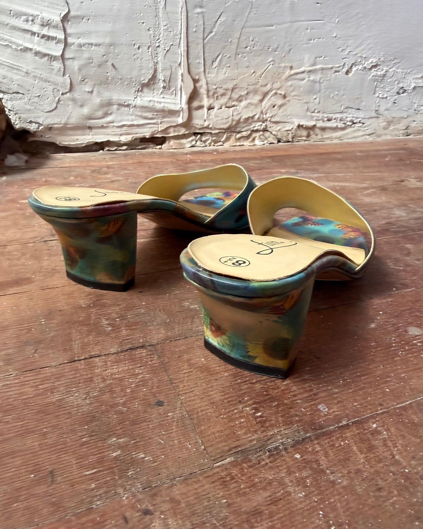00s Lenticular Butterfly Mules [8.5]