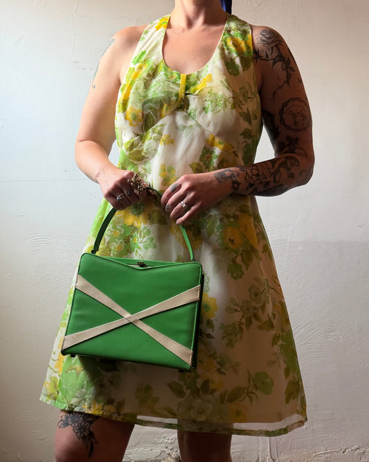 60s Electric Green Mod Handbag