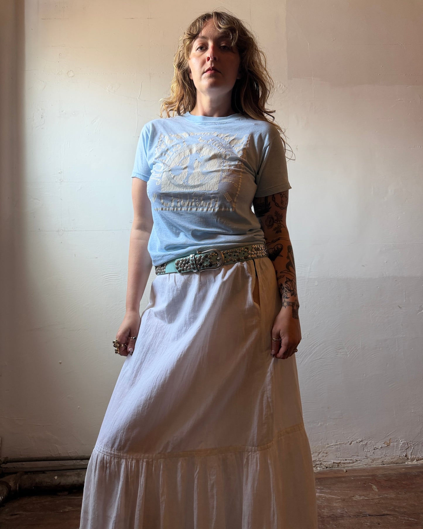 Edwardian Cotton Lace Insert Skirt [33”]