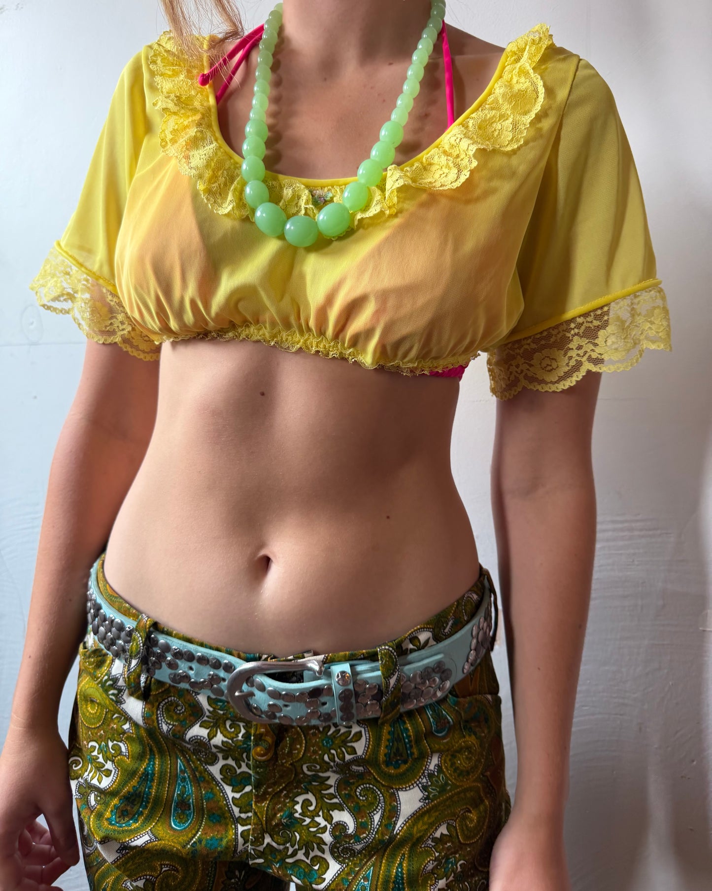 60s Paisley Kick Flare Capris [S/M]