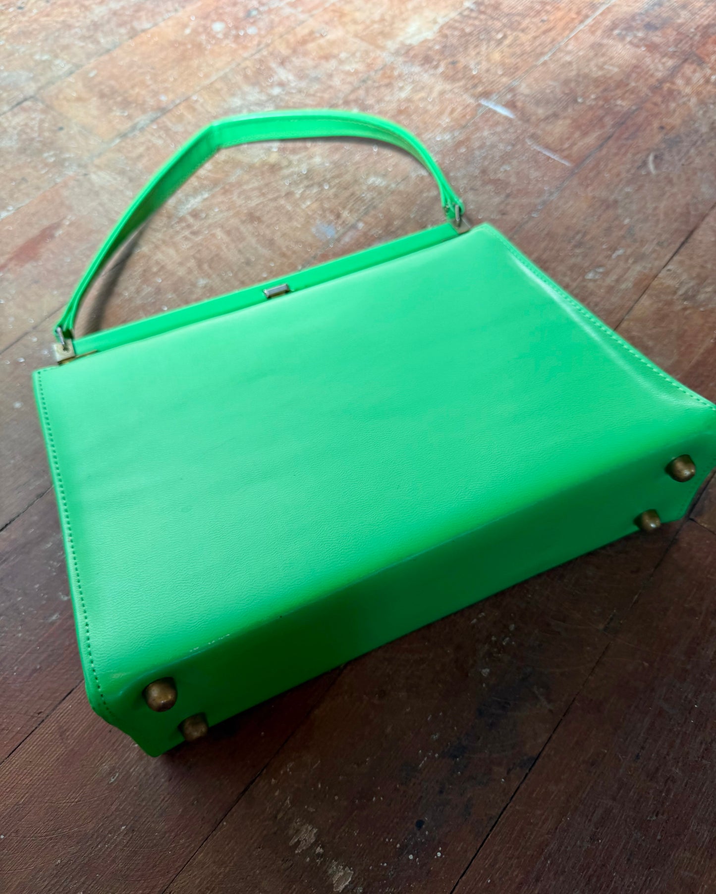 60s Electric Green Mod Handbag