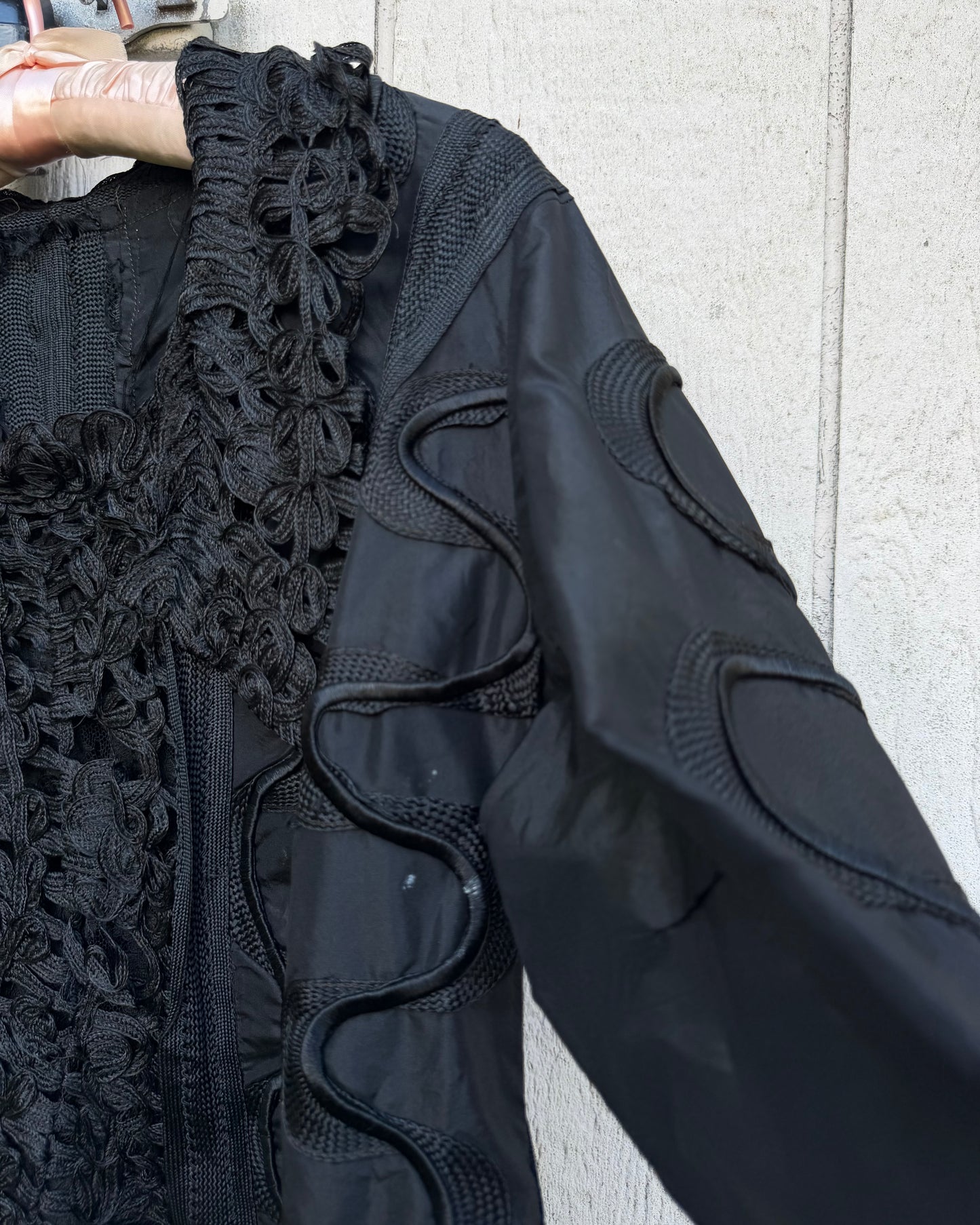 Victorian Black Silk Soutache Jacket [M]