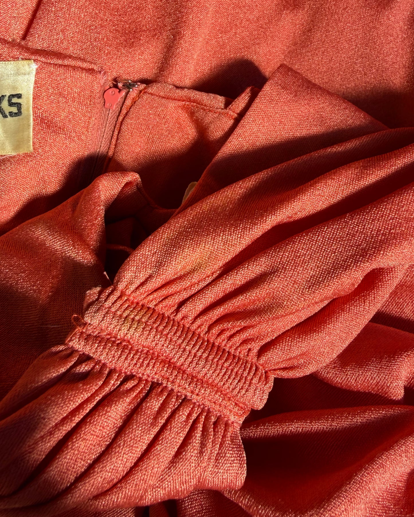 70s Donald Brooks Jersey Scarf One Shoulder Disco Gown [M/L]