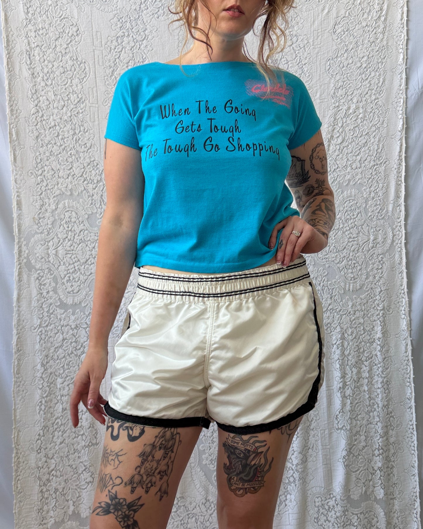80s 'The Tough Go Shopping' Boatneck Tee [M]