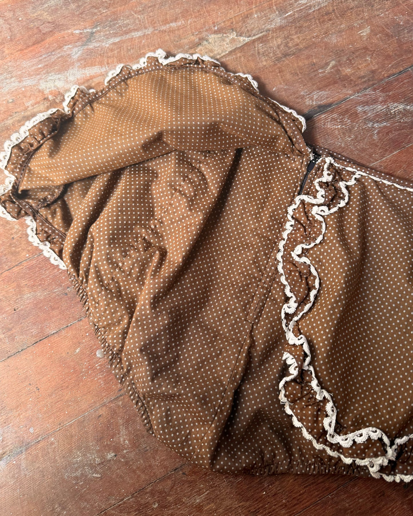 60s Bobbie Brooks Swiss Dot Play Skort [28”]