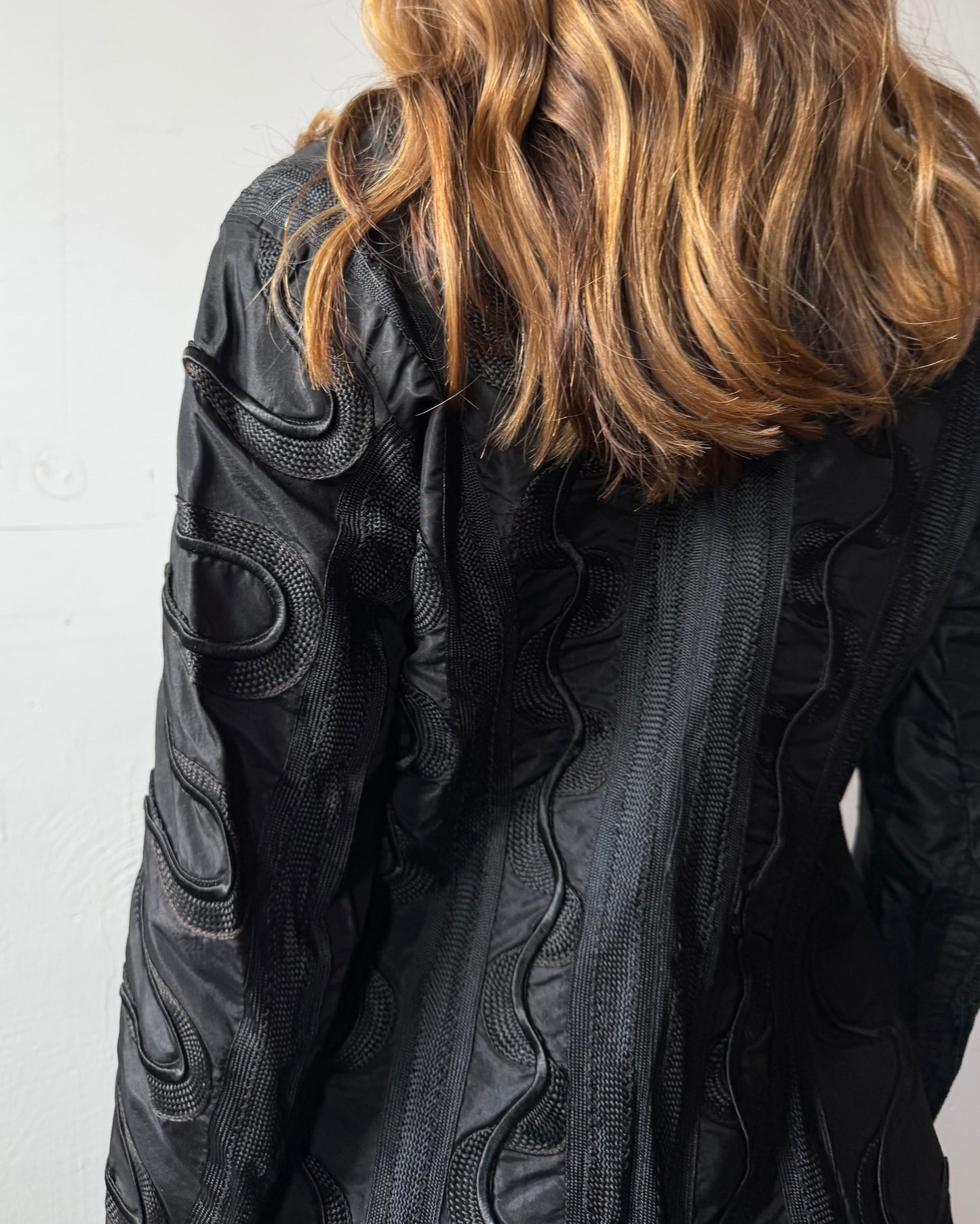 Victorian Black Silk Soutache Jacket [M]