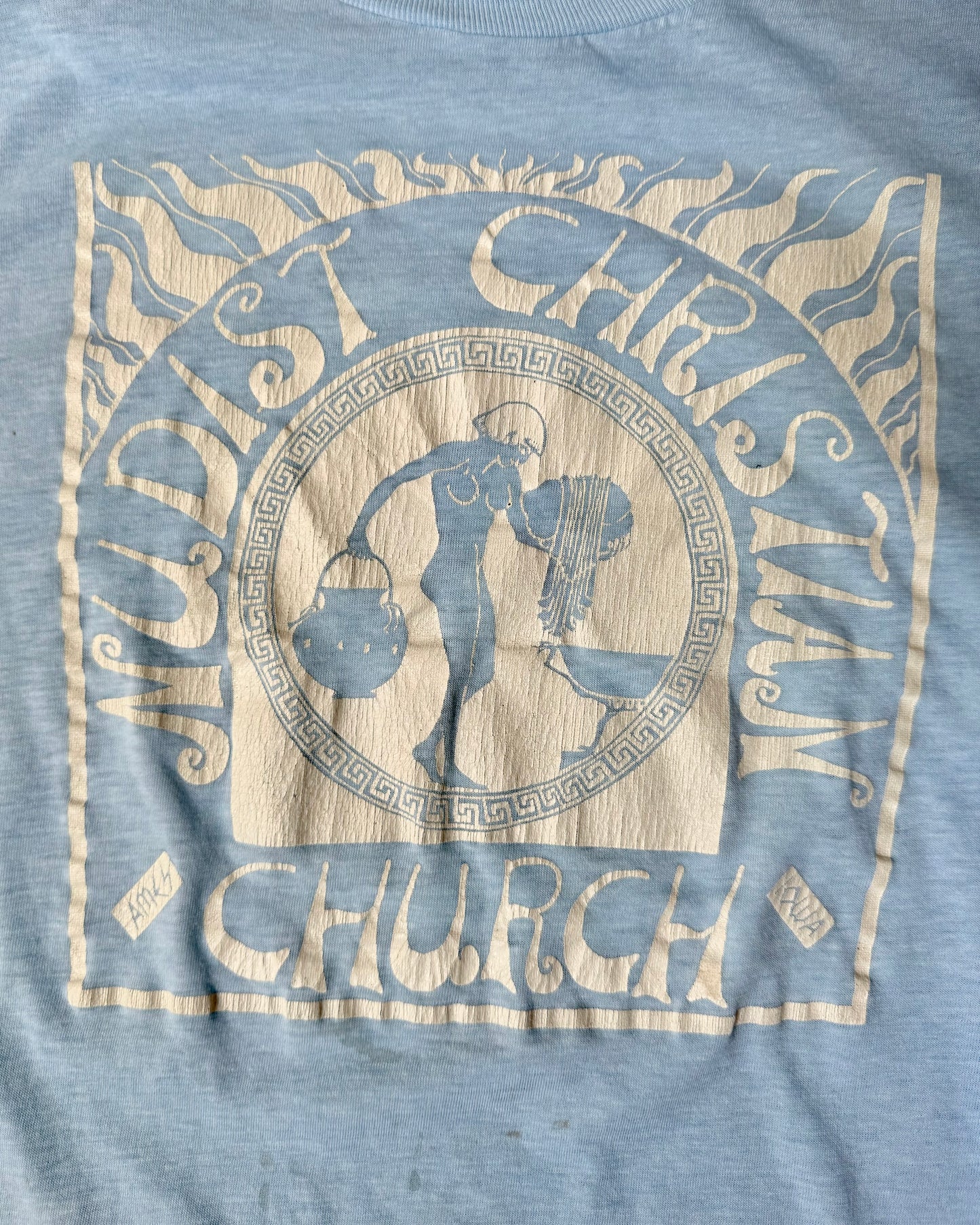 80s Ames Iowa Nudist Christian Church Tee [M/L]