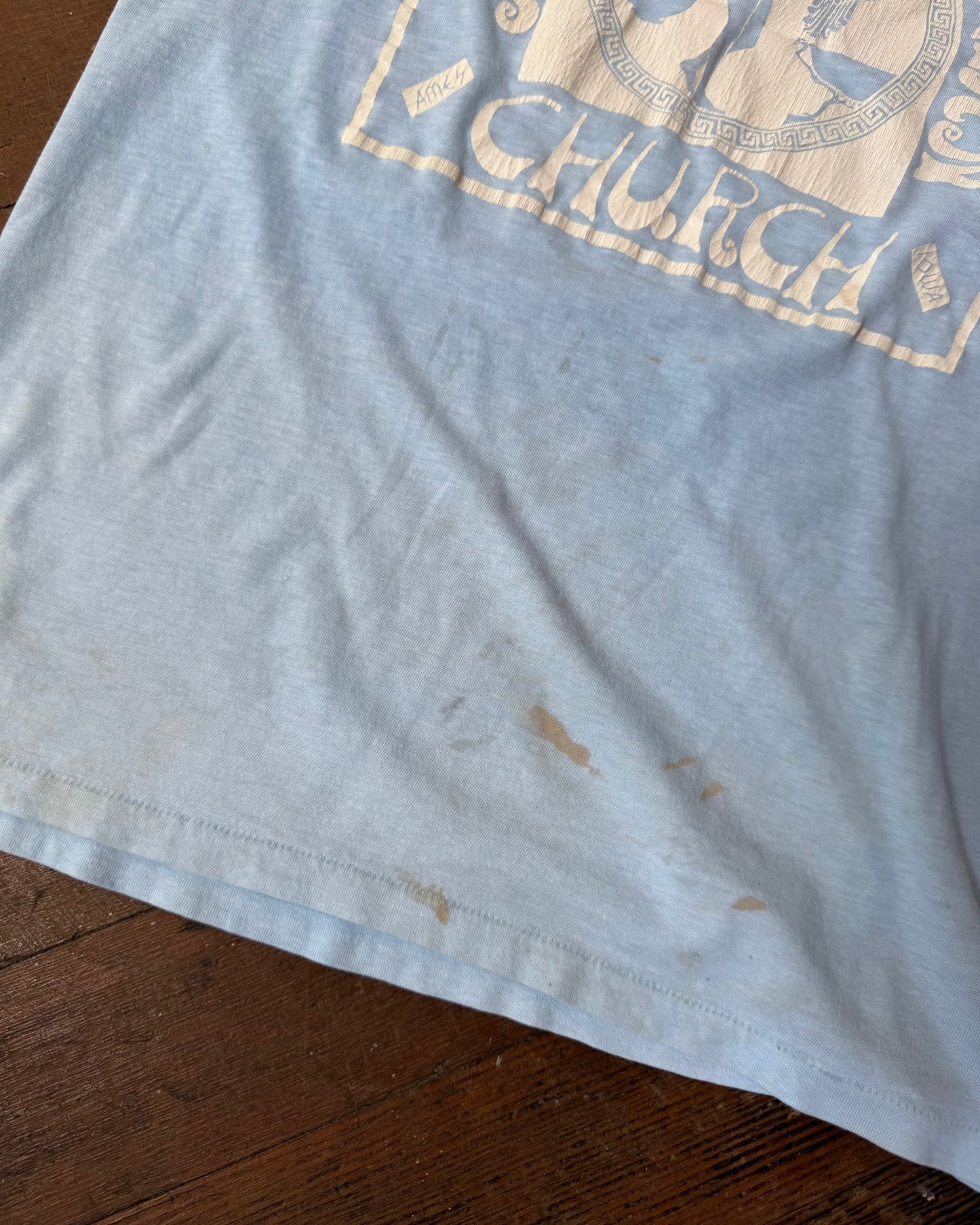 80s Ames Iowa Nudist Christian Church Tee [M/L]