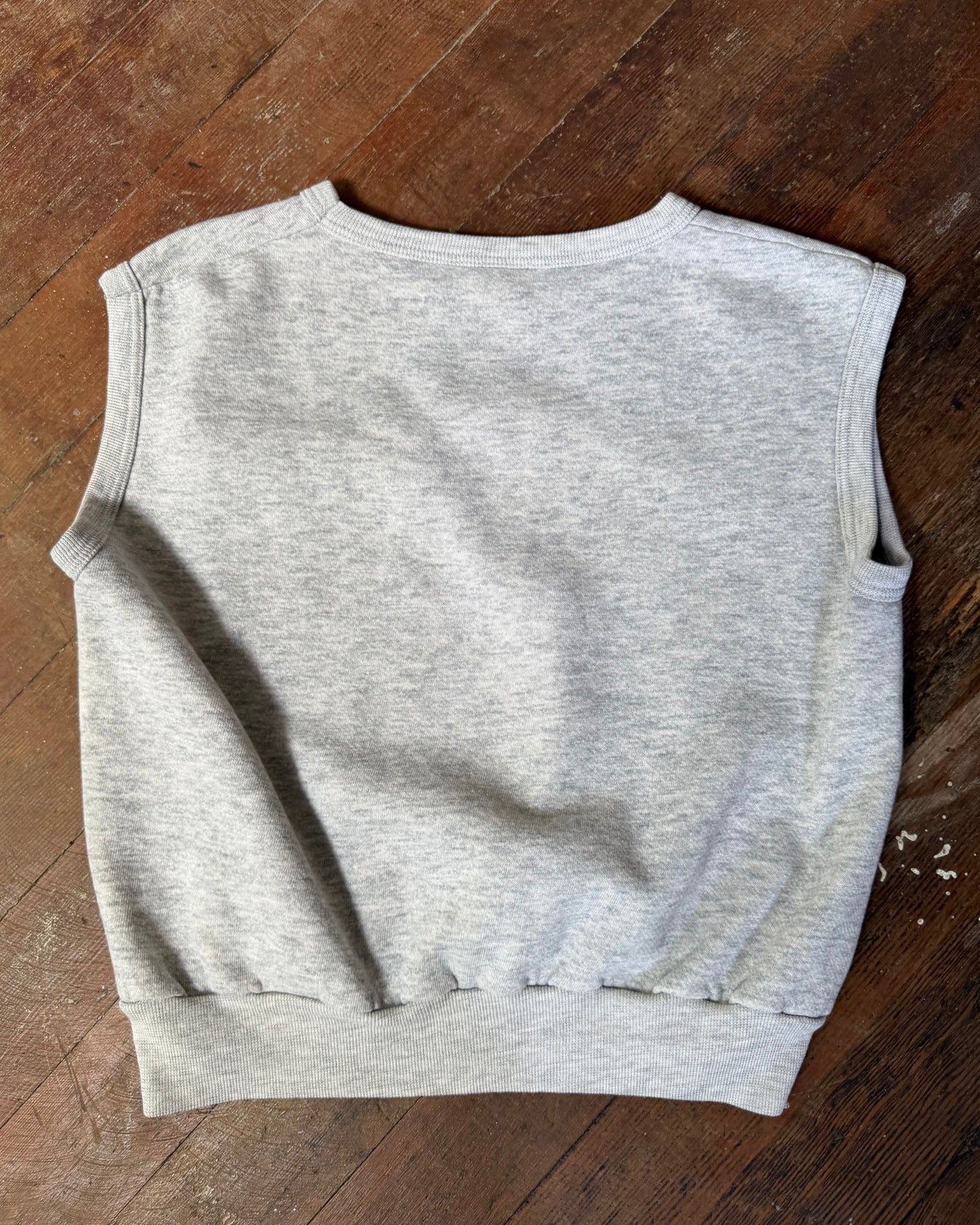 80s Dragon Art Sleeveless Sweatshirt [L]